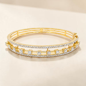 18KT Yellow Gold Diamond Designer Bracelet