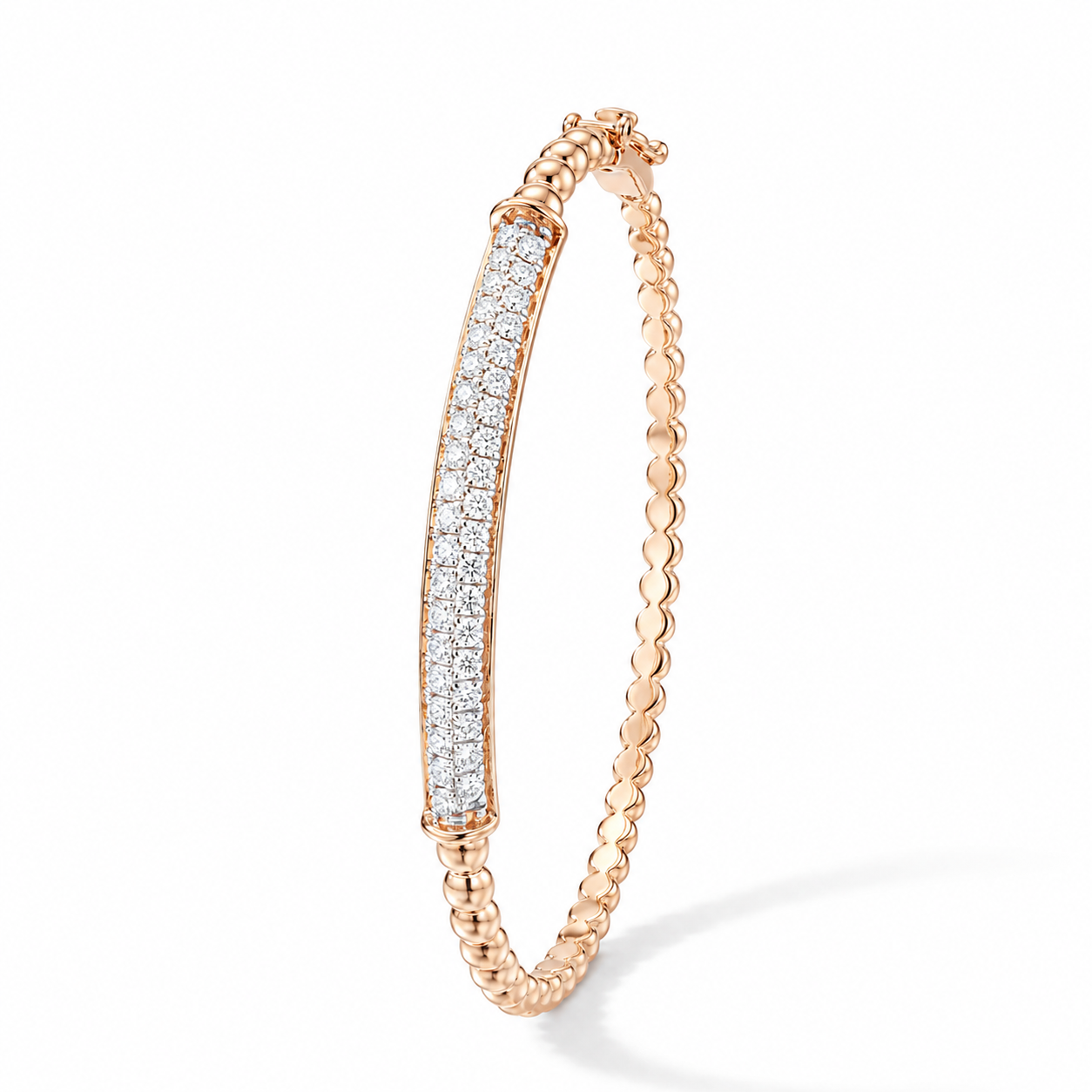 18KT Rose Gold Diamond Tennis Bracelet