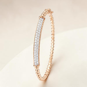 18KT Rose Gold Diamond Tennis Bracelet