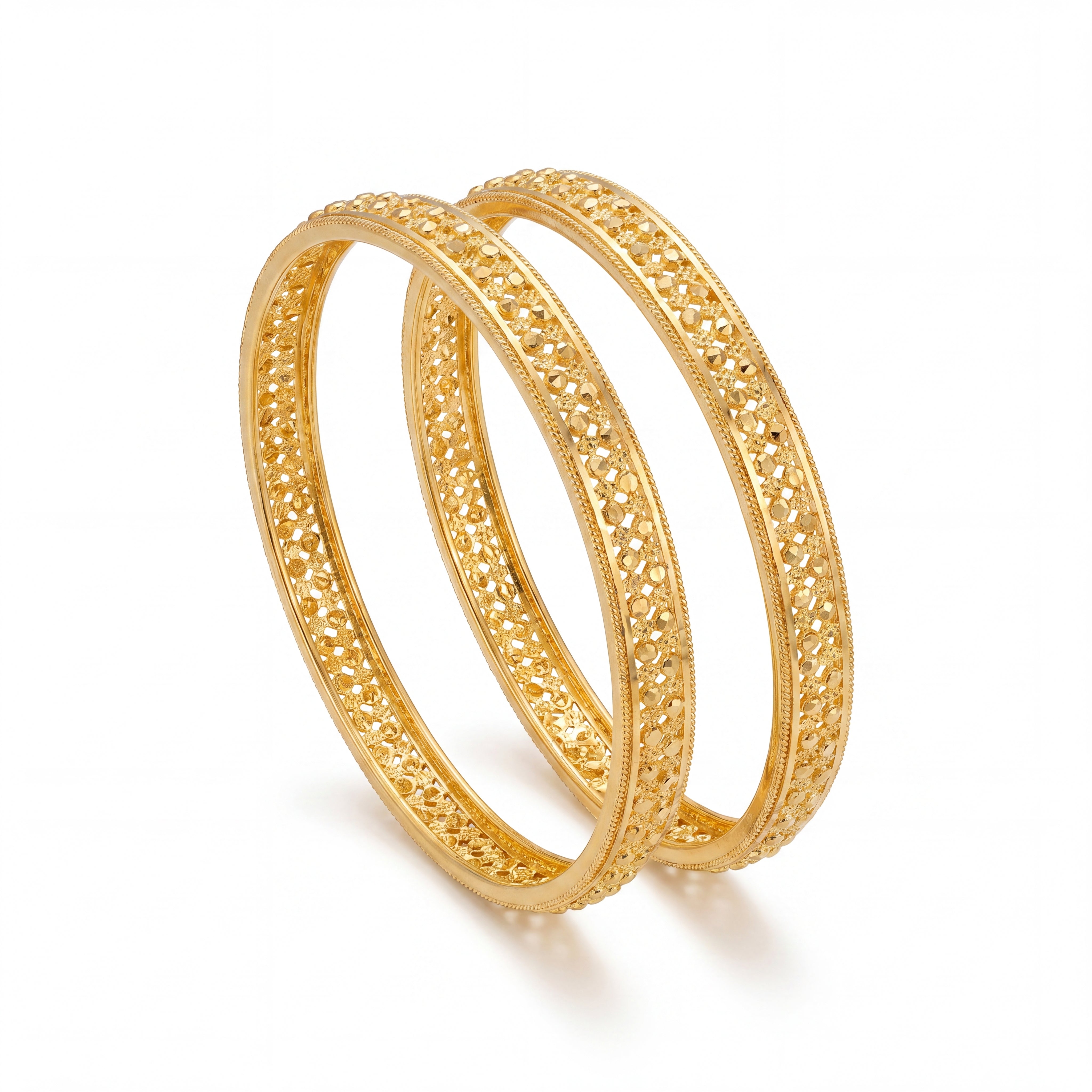 22K Gold Designer Bangles