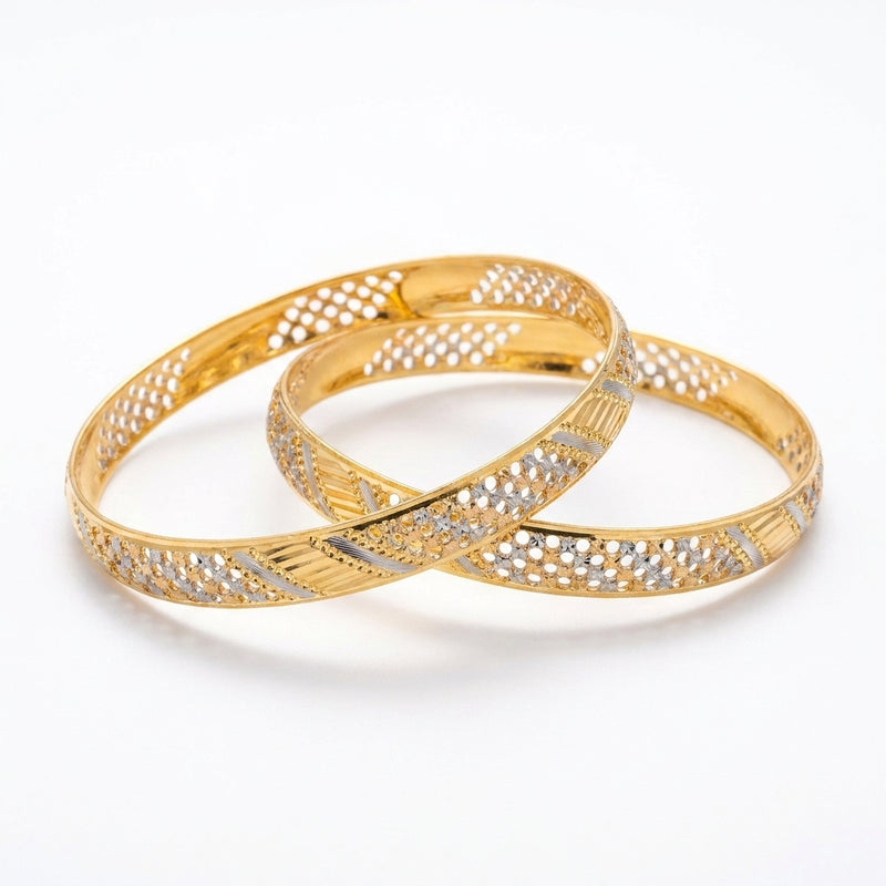 22K Gold Fancy Bangles for Women