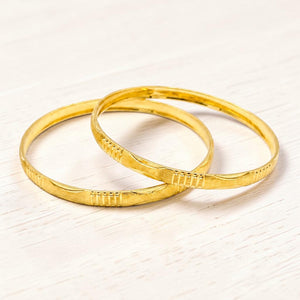 22K Gold Daily Wear Bangles for Women