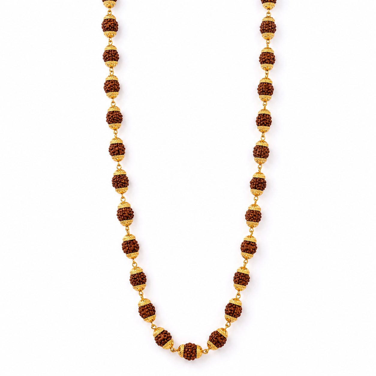 Divine Rudraksha Gold Mala