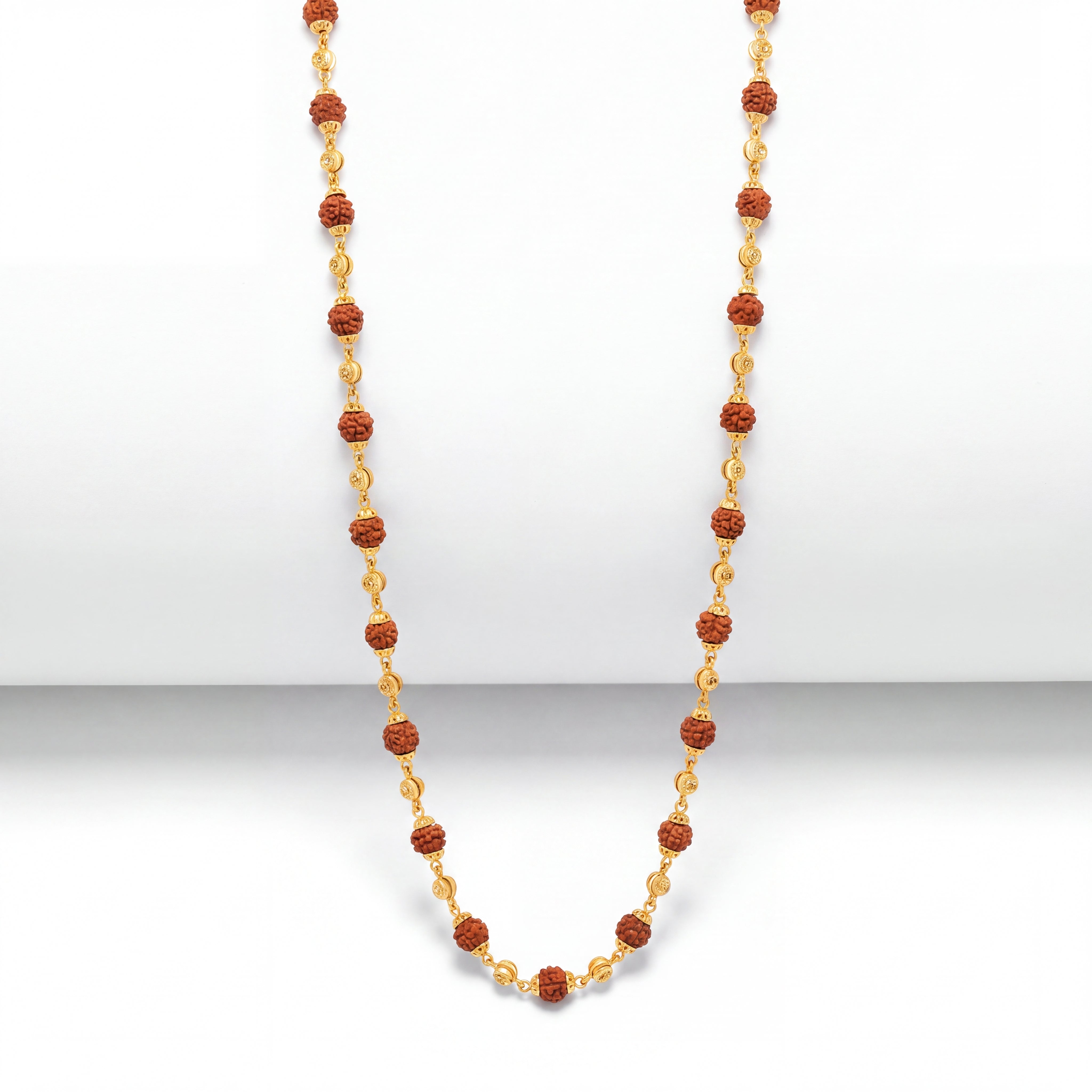 Sacred Harmony Rudraksha Gold Necklace