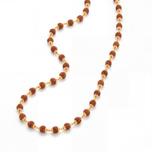 Divine Heritage 22K Gold Rudraksha Mala