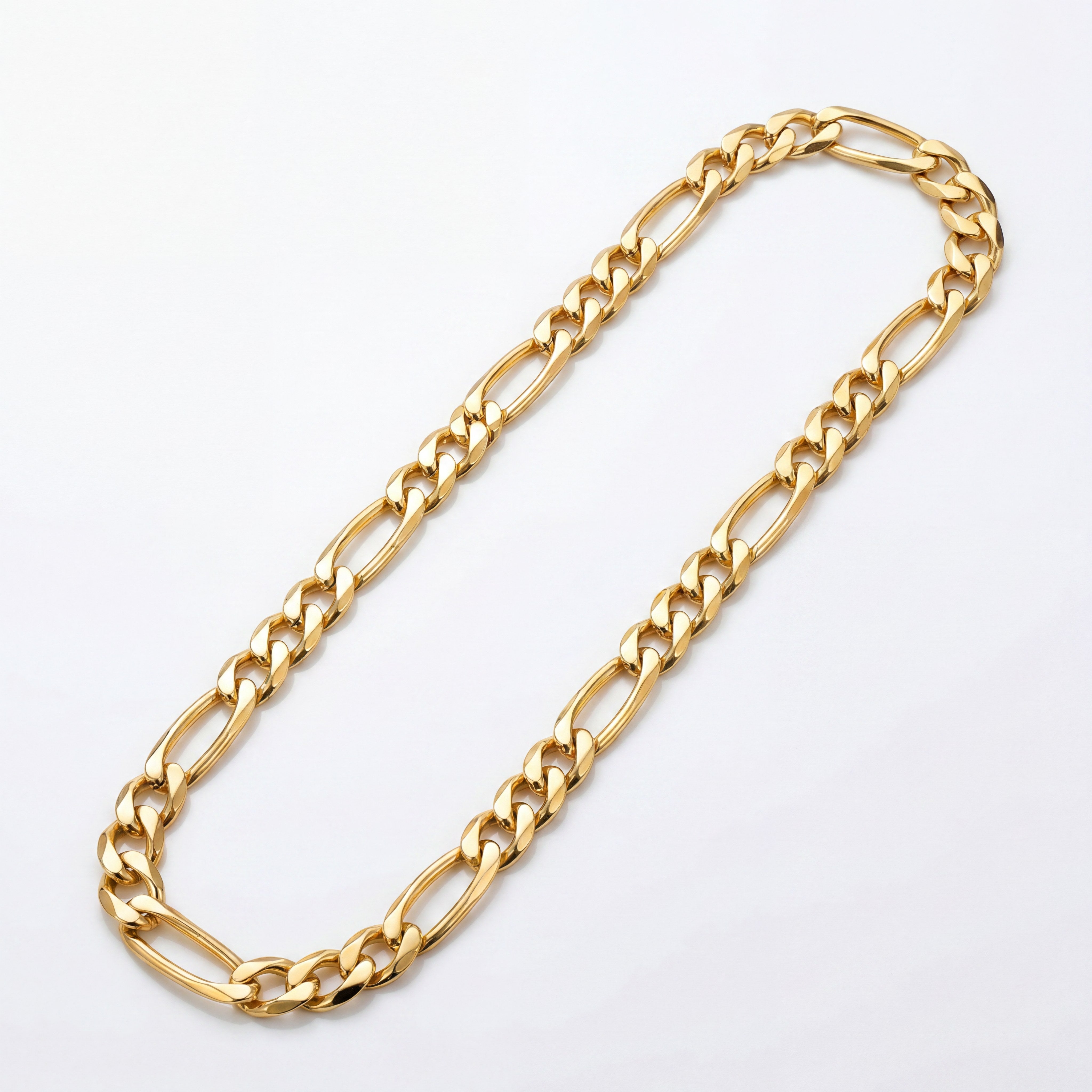 22KT Gold Figaro Chain Necklace for Men & Women