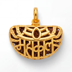 Divine 22K Gold Rudraksha Mahakal Pendant