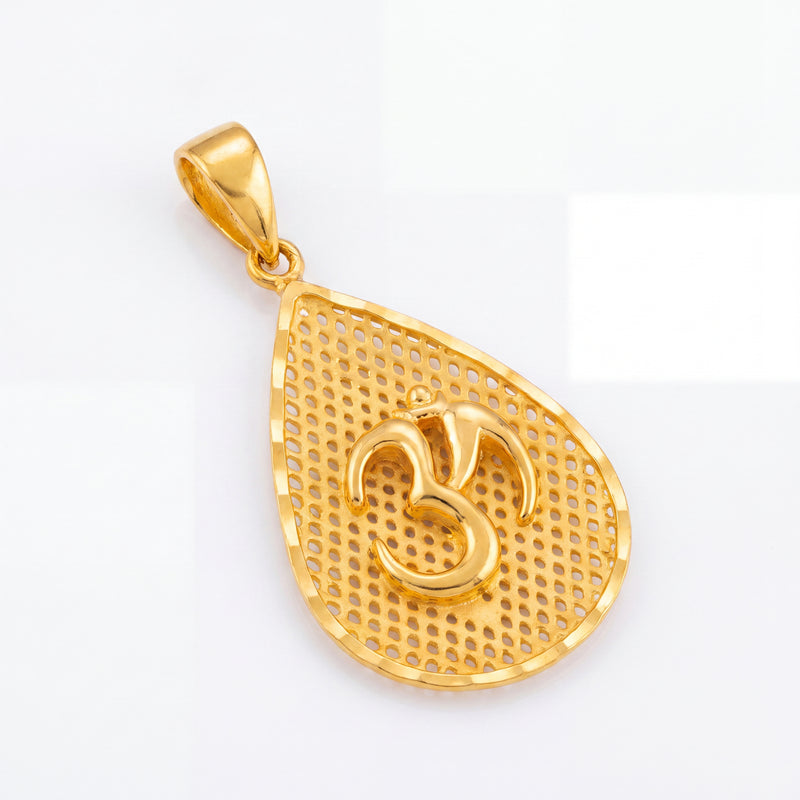Om Radiance Gold Pendant