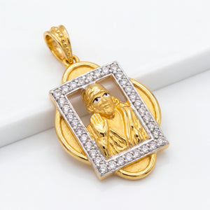 22KT Gold Diamond Sai Baba Pendant