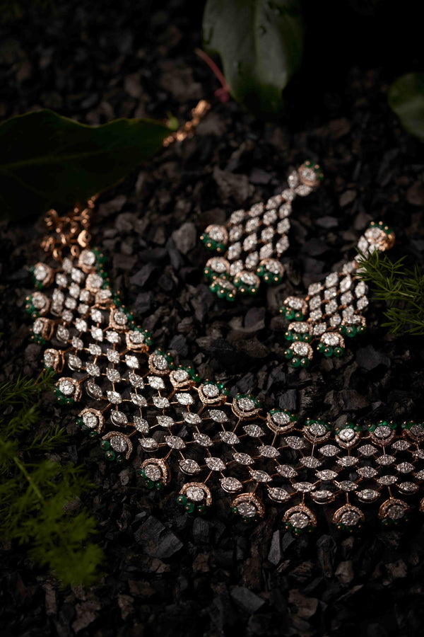 Prakrutik  Blossom Diamond Necklace