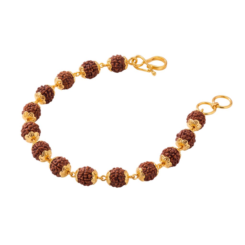 22K Gold Rudraksha Bracelet