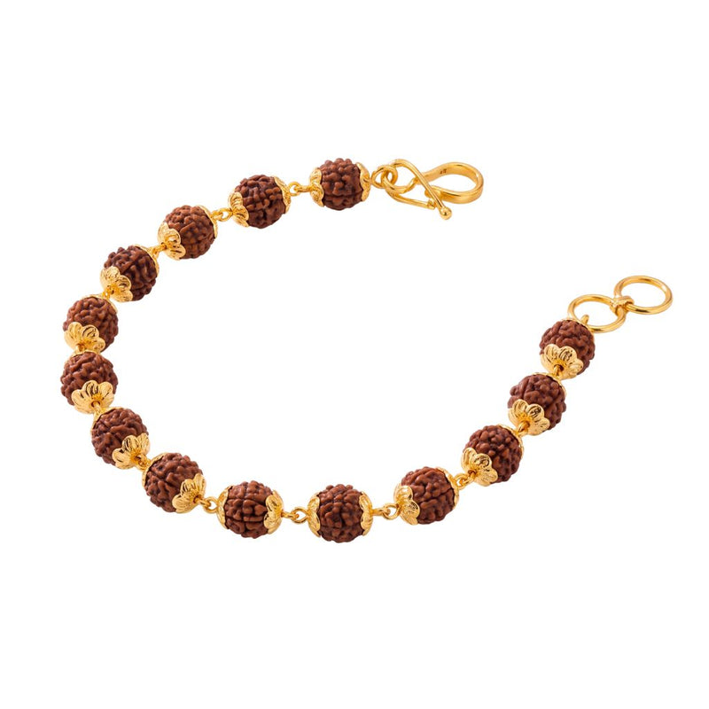 22K Gold Rudraksha Bracelet