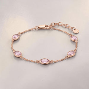 18KT Gold Bracelet for Gifting | Oval Stone Style