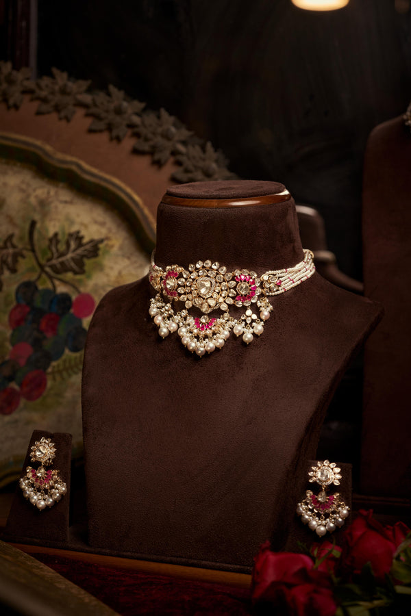 Luxury Polki Diamond Wedding Jewellery Set