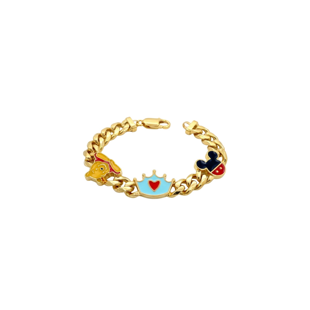 22K Gold Cartoon Charm Bachaa Bracelet