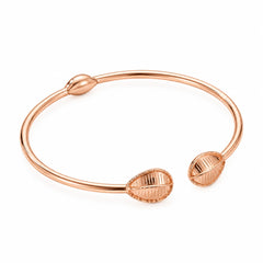 18KT Rose Gold Leaf Design Openable Kada