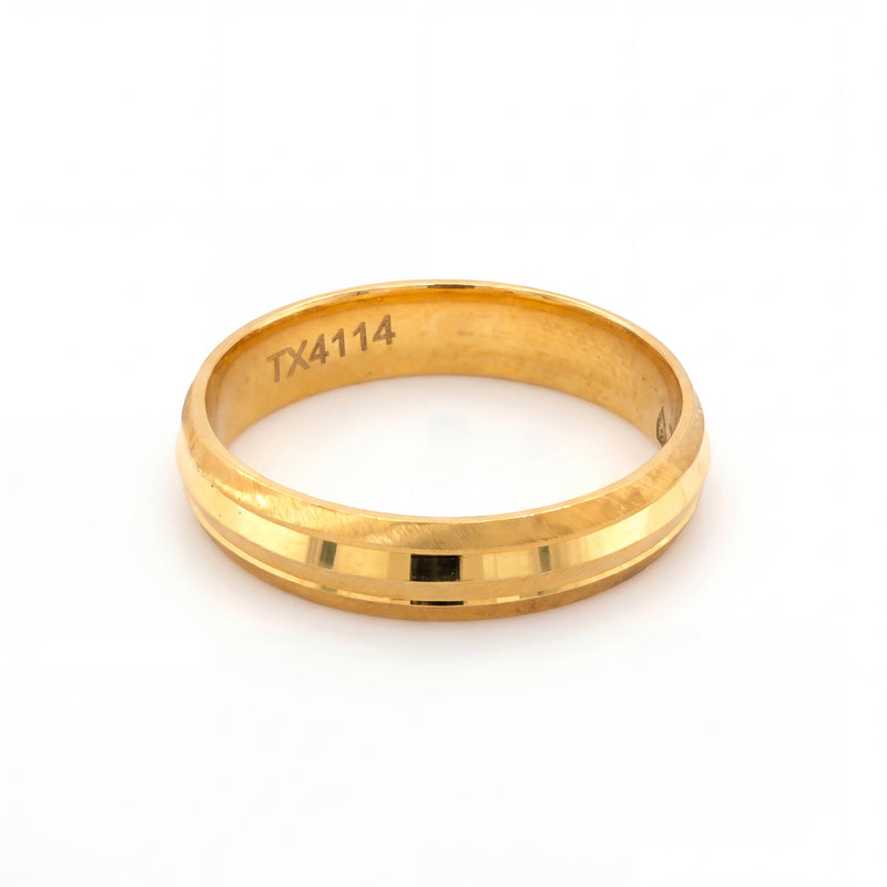 22KT Gold Wedding Band Ring | Simple Classic Design