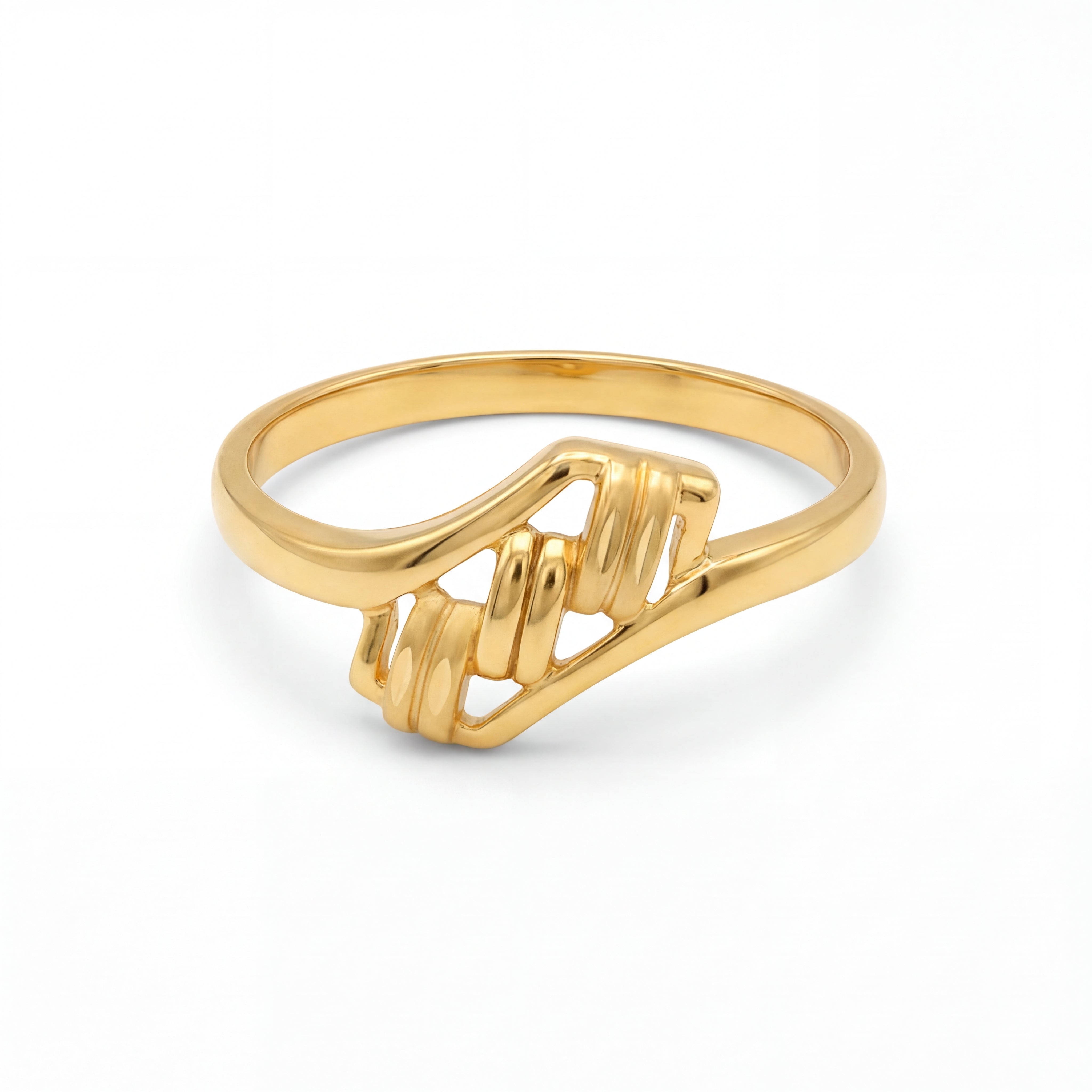22KT Trendy Carved Gold Ring for Women