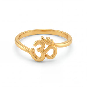 22KT Gold Om Ring for Men & Women