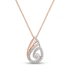 Teardrop Diamond Pendant in Gold | Elegant Fine Jewellery