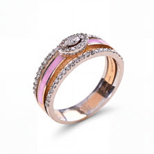 Elegant Dual-Tone Diamond Ring for Women
