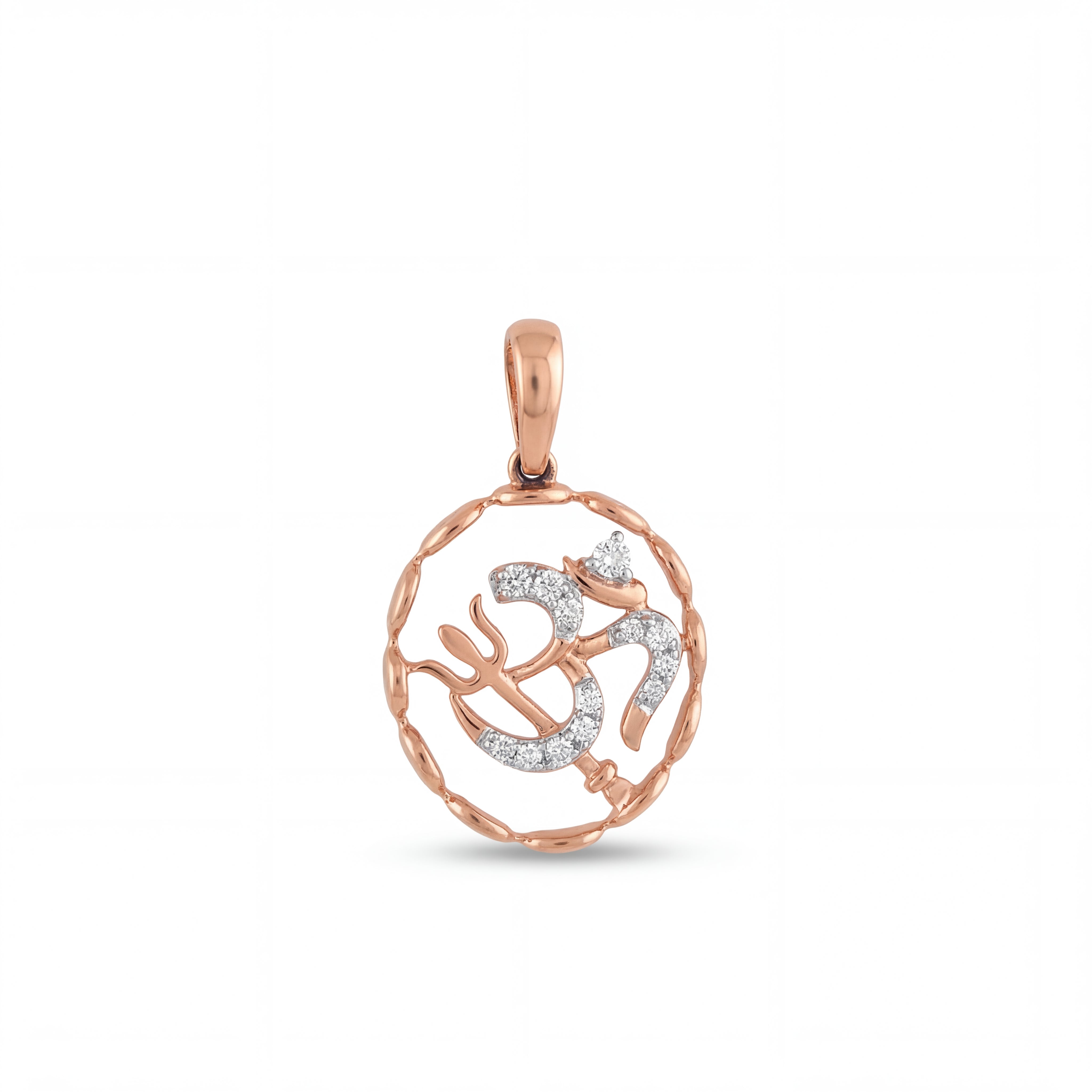 Om Diamond Pendant in Gold