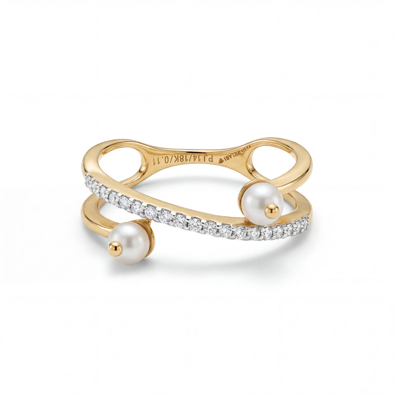 Diamond Accent Open Gold Ring