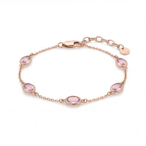 18KT Gold Bracelet for Gifting | Oval Stone Style