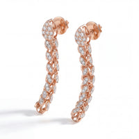 Elegant Diamond  Earrings in 18K Rose Gold