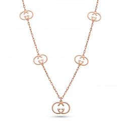 Designer Charm Gold Chain | Open Ring Pattern