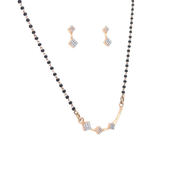 Gold Mangalsutra in 18kt With Earring - Pachchigar Jewellers