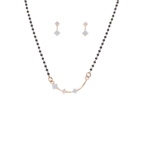 Gold Mangalsutra in 18kt With Earring - Pachchigar Jewellers