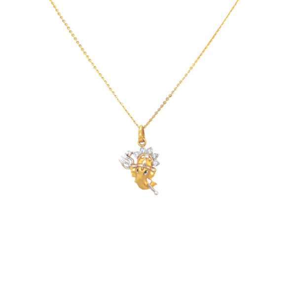 22KT Bhalchandray Ganeshay Gold Pendant|Pachchigar Jewellers
