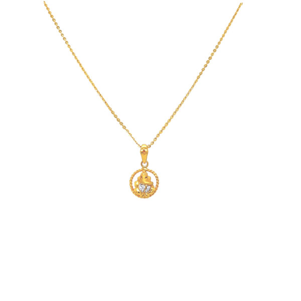 22KT Vighnaharta Ganesha Pendant|Pachchigar Jewellers