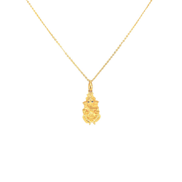 22KT Gold Prathmeshawar Ganesha Pendant|Pachchigar Jewellers