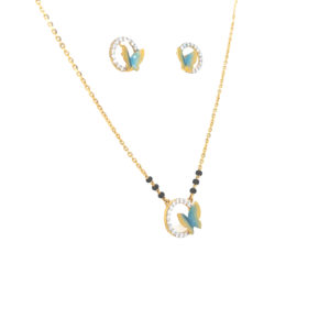 22K Delicate Mangalsutra With Butterfly|Pachchigar Jewellers