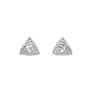 18K Gold Geometric Diamond Stud Earrings|Pachchigar Jeweller 18K Gold Geometric Diamond Stud Earrings|Pachchigar Jeweller