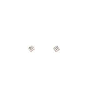 18KT Gold Elegant Diamond Stud Earring|Pachchigar Jeweller