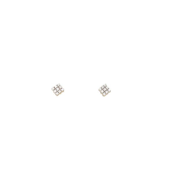 18KT Gold Elegant Diamond Stud Earring|Pachchigar Jeweller