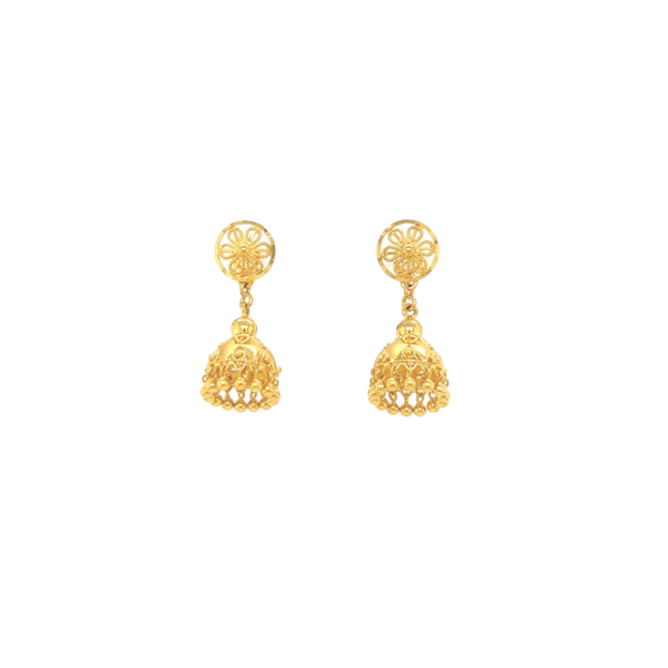 22K Traditional Yellow Gold Jhummar |Pachchigar Jewellers