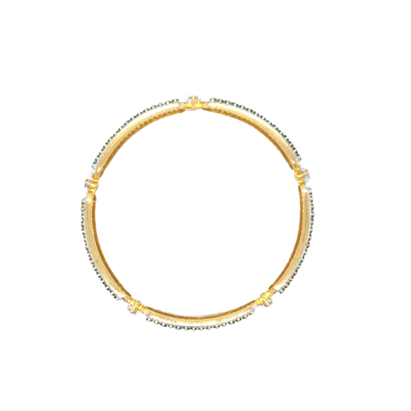 Exclusive  Diamond Bangle with Emeralds|Pachchigar Jewellers