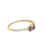 18K Yellow Gold Real MoonStone Diamond Bracelet|Pachchigar Jeweller