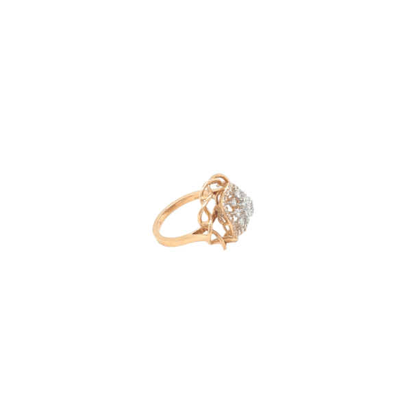 18KT Gold Elegant Floral Diamond  Ring |Pachchigar Jewellers