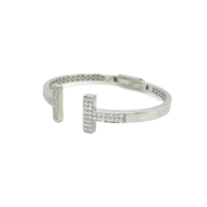 18KT White Gold Tiffany Design Diamond Bracelet