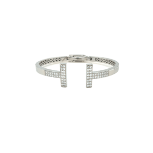 18KT White Gold Tiffany Design Diamond Bracelet