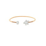 18KT Gold Floral Loop Diamond Bracelet| Pachchigar Jewellers