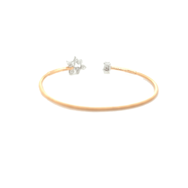 18KT Gold Floral Loop Diamond Bracelet| Pachchigar Jewellers