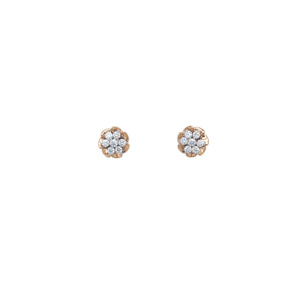 18K Gold Nakshatra Design Diamond Earing|Pachchigar Jeweller