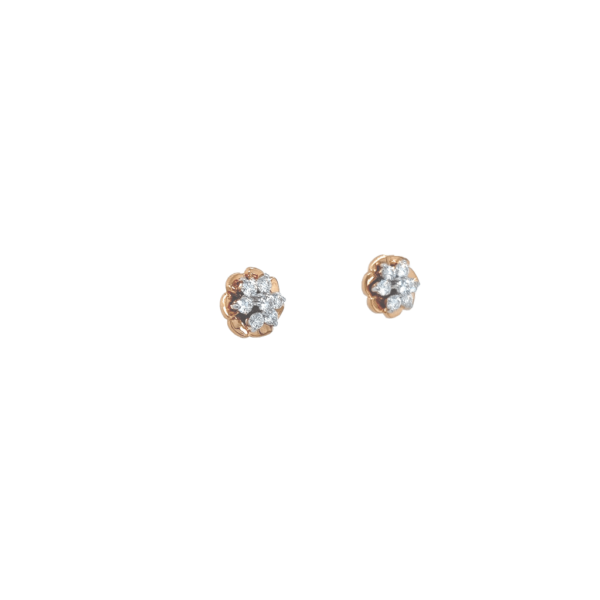 18K Gold Nakshatra Design Diamond Earing|Pachchigar Jeweller