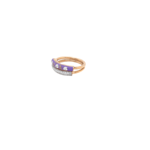 18KT Diamond Ring in Meenakari Work|Pachchigar Jewellers